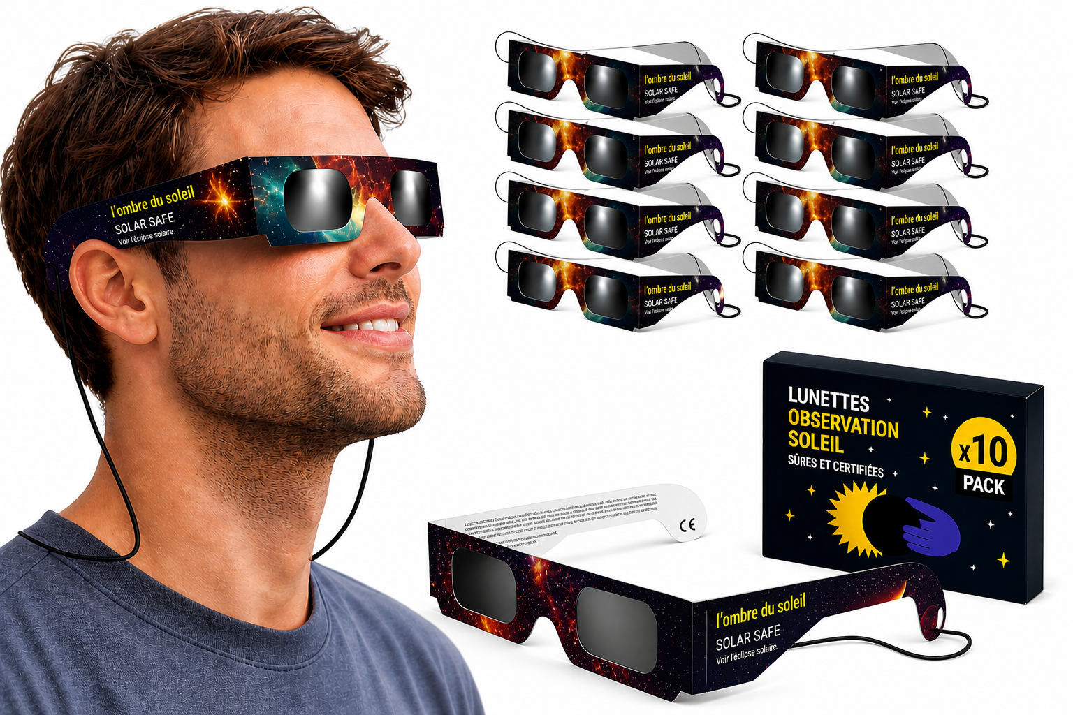 Gafas Eclipse Solar Pack Grupo