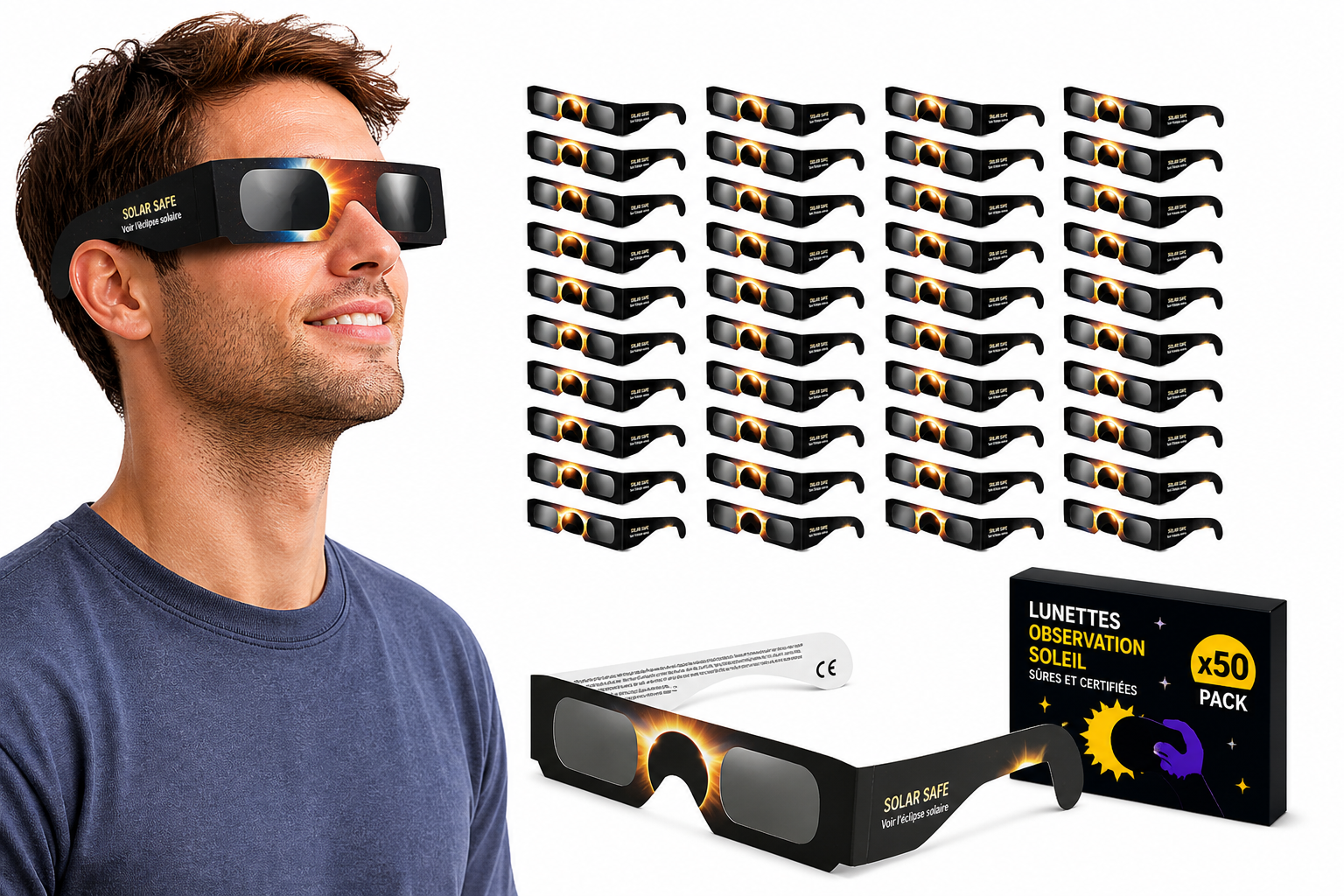 Gafas Eclipse Solar Pack Evento