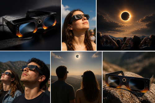 Gafas Eclipse Solar — Pack Familia × 6